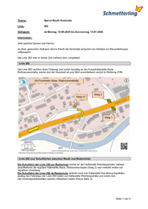 Sperre Reuth Hutstraße