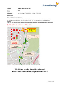 Sperre Reuth Auf der Hut