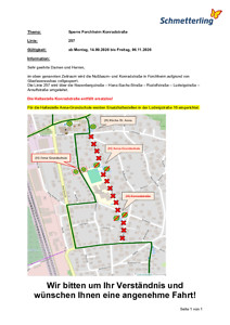Sperre Forchheim Konradstraße