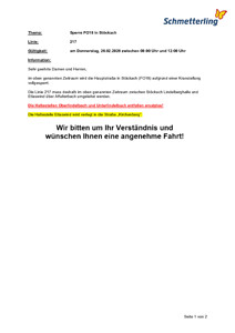 Kranstellung Stöckach