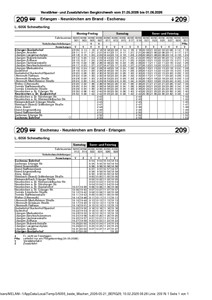 Fahrplan Zusatz- und Verstärkerfahrten Bergkirchweih 2026