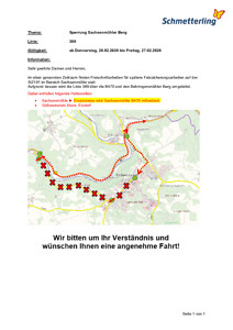 Sperre Sachsenmühler Berg