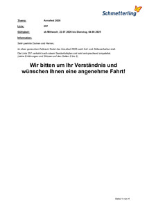 Linie 257 während Annafest