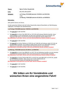 Sperre Forther Hauptstraße