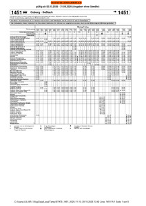 Baustellenfahrplan VGN 1451