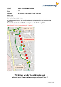 Sperre Forchheim Konradstraße