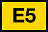 E5 auf gelb