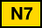 N7 auf gelb