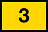 schwarze 3 auf gelb