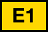 E1 auf gelb
