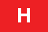 weißes H auf rot