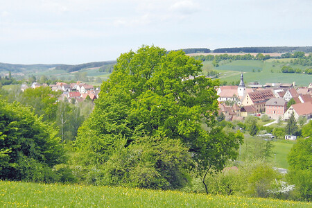 Blick vom Kolmberg auf Neuhof a. d. Zenn &ndash; (10.05.2012, VGN &copy;&nbsp;VGN GmbH)