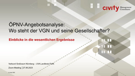 ÖPNV Angebotsanalyse: Wo steht der VGN und seine Gesellschafter?