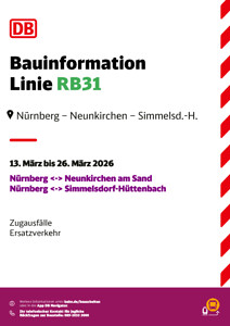 RB 30, RB 31: Zugausfälle & SEV