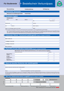 Bestellschein Verbundpass Studierende