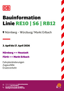 S6, RE 10, RB 12: Frühere Abfahrtszeiten, Zugausfälle & SEV