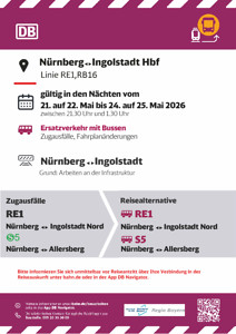 RB 16: Spätere Abfahrten, Zugausfälle & SEV