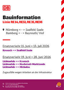RE 14, RE 32, RE 35, RE 38: Zugausfälle & SEV