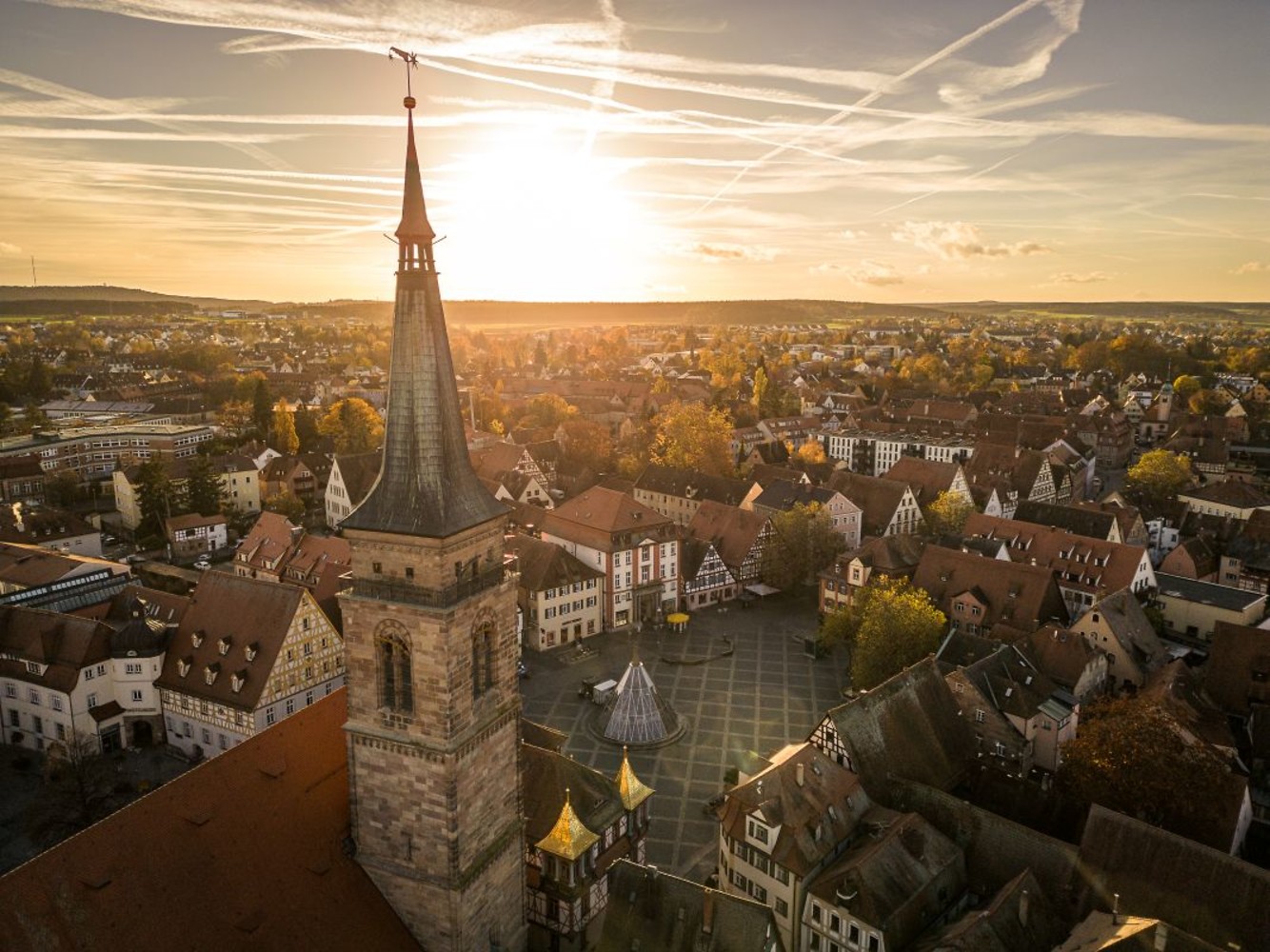 Luftbild der Stadt Schwabach &ndash;  (&copy;&nbsp;Tourismus Stadt Schwabach)