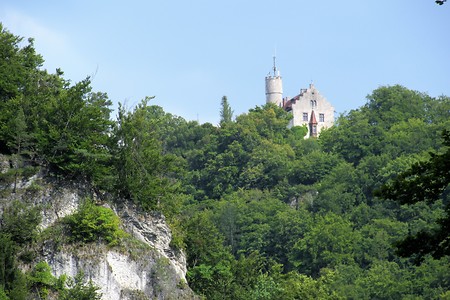 Blick hoch nach Gößweinstein &ndash; (09.02.2018, VGN &copy;&nbsp;VGN GmbH)