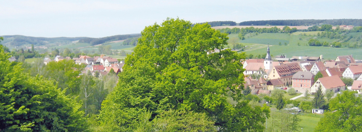 Blick vom Kolmberg auf Neuhof a. d. Zenn &ndash;  (10.05.2012, VGN &copy;&nbsp;VGN GmbH)