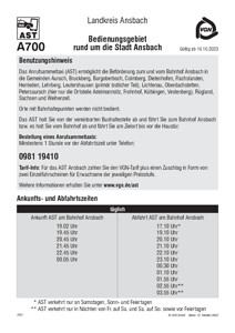 A700 rund um die Stadt Ansbach