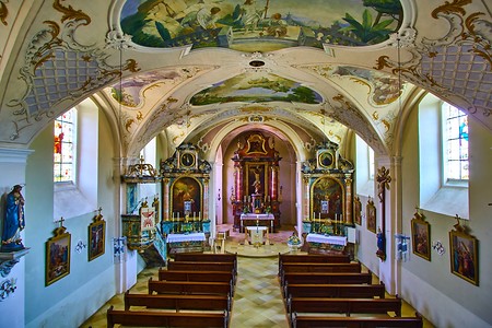 Kirche innen &ndash; (10.04.2020, U. Buescher &copy;&nbsp;VGN GmbH)