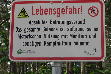 Feucht Muna Hinweisschild &ndash; (31.05.2016, schreibwerk &copy;&nbsp;schreibwerk)