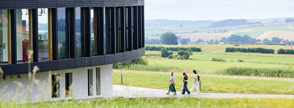 Eindrucksvolle Architektur im Römerpark Ruffenhofen: Das Limeseum &ndash;  (A.Gaspar-Klein &copy;&nbsp;A.Gaspar-Klein)