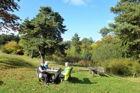 Rastbank im Grünen &ndash; (09.02.2018, VGN &copy;&nbsp;VGN GmbH)