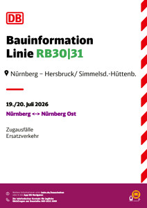 RB 30, RB 31: Zugausfälle & SEV