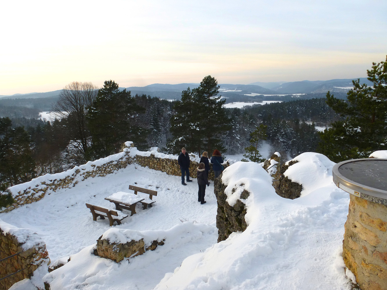 Winterstimmung auf der Burgruine Lichtenegg &ndash;  (VGN &copy;&nbsp;VGN GmbH)