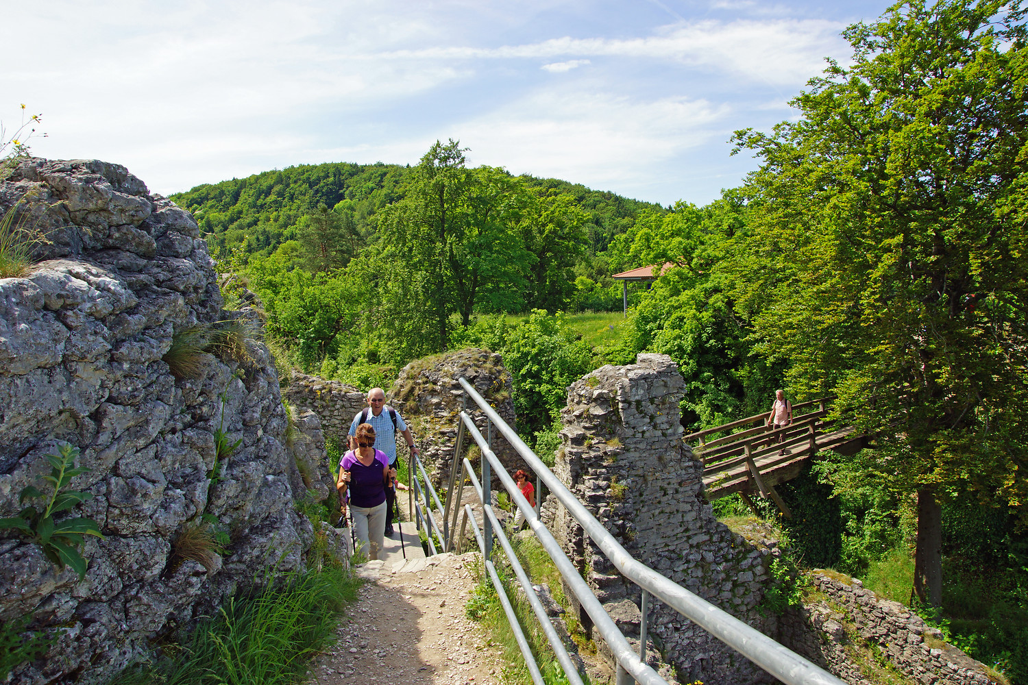Aufstieg zur Burgruine Neideck &ndash;  (25.05.2014, VGN &copy;&nbsp;VGN GmbH)