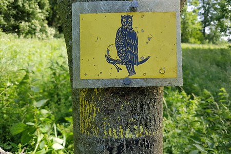 Wanderzeichen Eule &ndash; (15.06.2019, S. Dassler &copy;&nbsp;VGN GmbH)