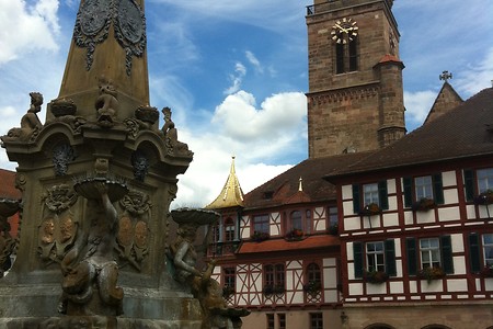 Rathaus und Stadtkirche &ndash; (06.07.2016, VGN &copy;&nbsp;VGN GmbH)