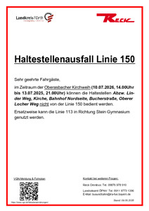 Linie 150: Oberasbach Kirchweih