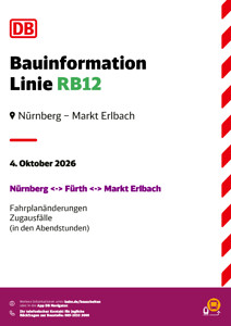 RB 12: Frühere Abfahrtszeiten & ersazlose Zugausfälle
