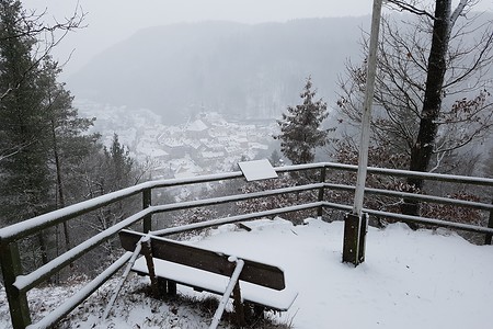 Aussicht auf Bad Berneck 2 &ndash; (03.02.2019, S. Dassler &copy;&nbsp;VGN GmbH)
