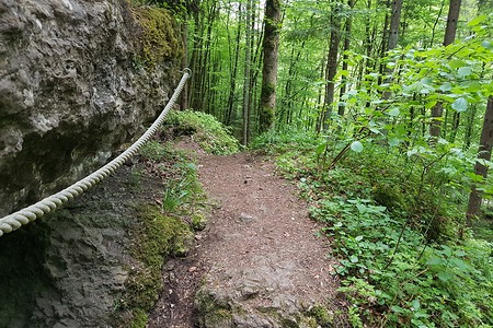 Felsweg mit Tau &ndash; (26.05.2020, S. Dassler &copy;&nbsp;VGN GmbH)
