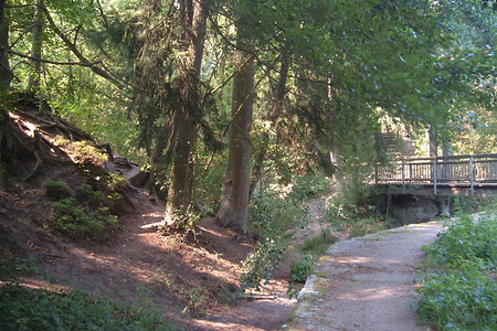 Brücke an Schlucht der fünf Schützen &ndash; (01.10.2015, VGN &copy;&nbsp;VGN GmbH)