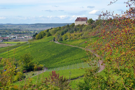 Blick auf Burg Hoheneck &ndash; (13.10.2012, VGN &copy;&nbsp;VGN GmbH)