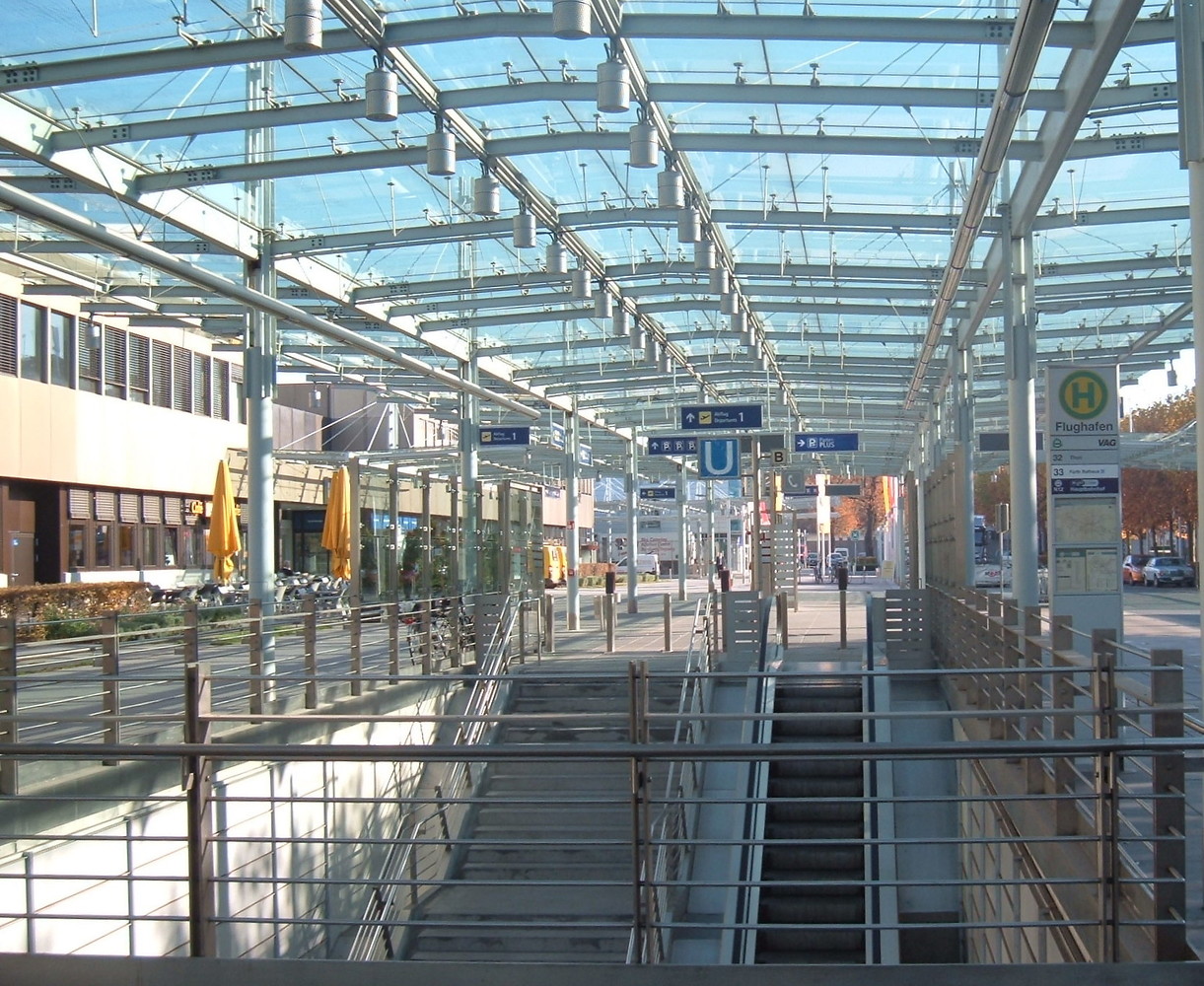 U2 Aufgang Flughafen &ndash;  (24.05.2016, VGN &copy;&nbsp;VGN GmbH)