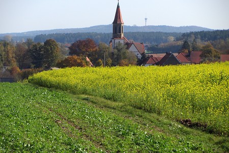 Blick auf Wieseth &ndash; (19.02.2019, R. Rück &copy;&nbsp;schreibwerk)