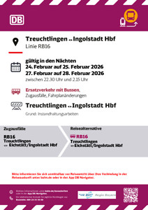 RB 16: Zugausfälle & SEV