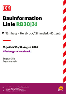 RB 30 und RB 31: Zugausfälle und Einsätze des Schienenersatzverkehrs
