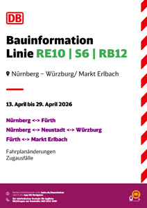 S6, RE 10, RB 12: Abweichende Fahrzeiten & Zugausfälle