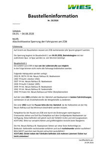 Weiden: Baustelleninformation