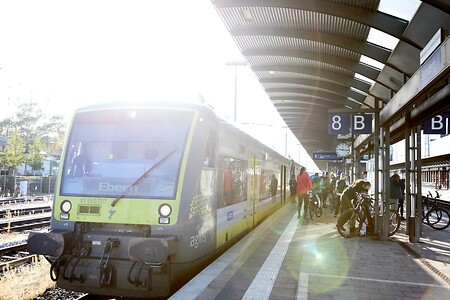 Bahnsteig &ndash; (04.10.2020, Andrea Gaspar-Klein &copy;&nbsp;VGN GmbH)