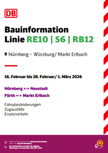 S6, RE 10, RB 12: Abweichende Fahrzeiten, Zugausfälle & SEV