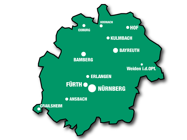 Map of the VGN network area